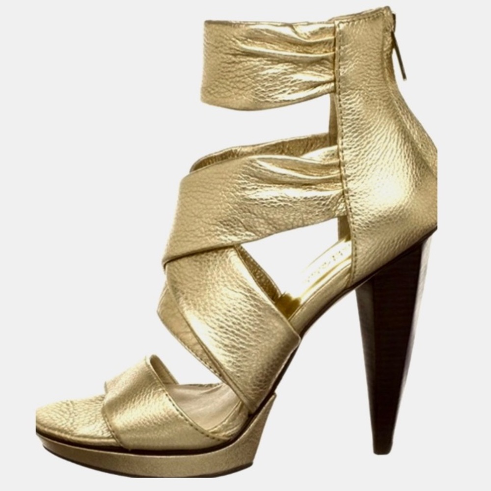 michael kors zip up heels